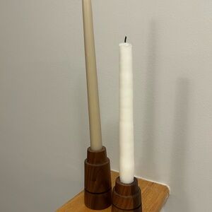 Wooden Candle Holders